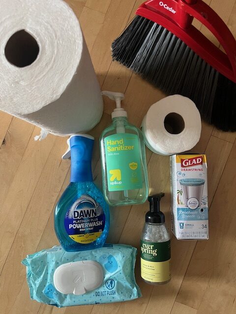 Cleaning supplies in our rv rentals